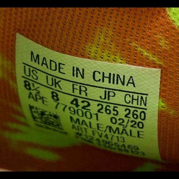 Adidas Harden Vol. 4 Core Black/Amber Men's Sz 8.5 - Picture 9 of 9